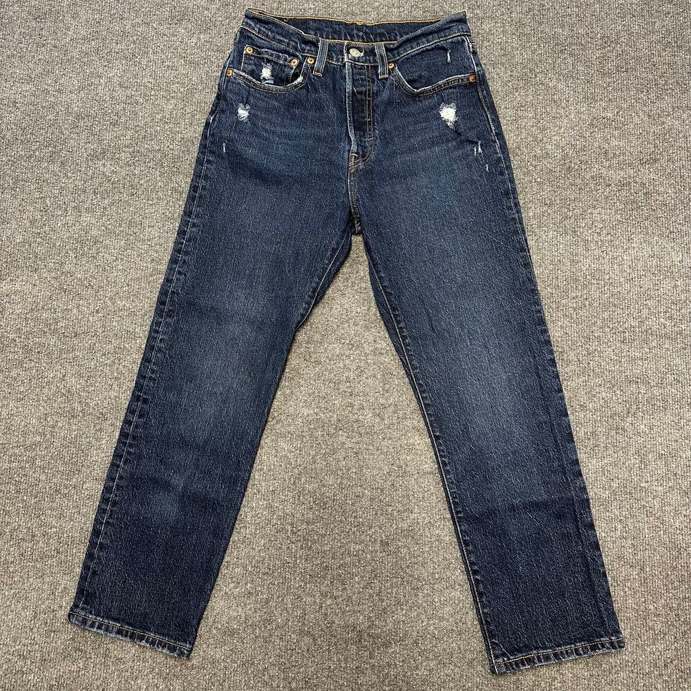 Levi’s Women's 501 Original Jeans Cotton Stretch Dark Wash Straight Denim 26x26